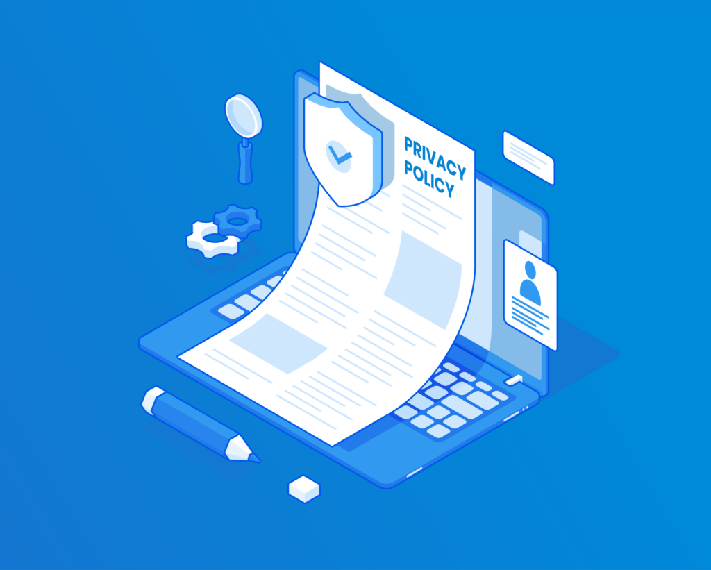 Privacy Policy Data Security Illustration